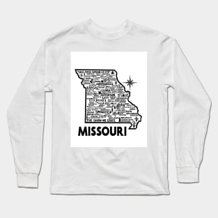 Missouri Map Long Sleeve T-Shirt